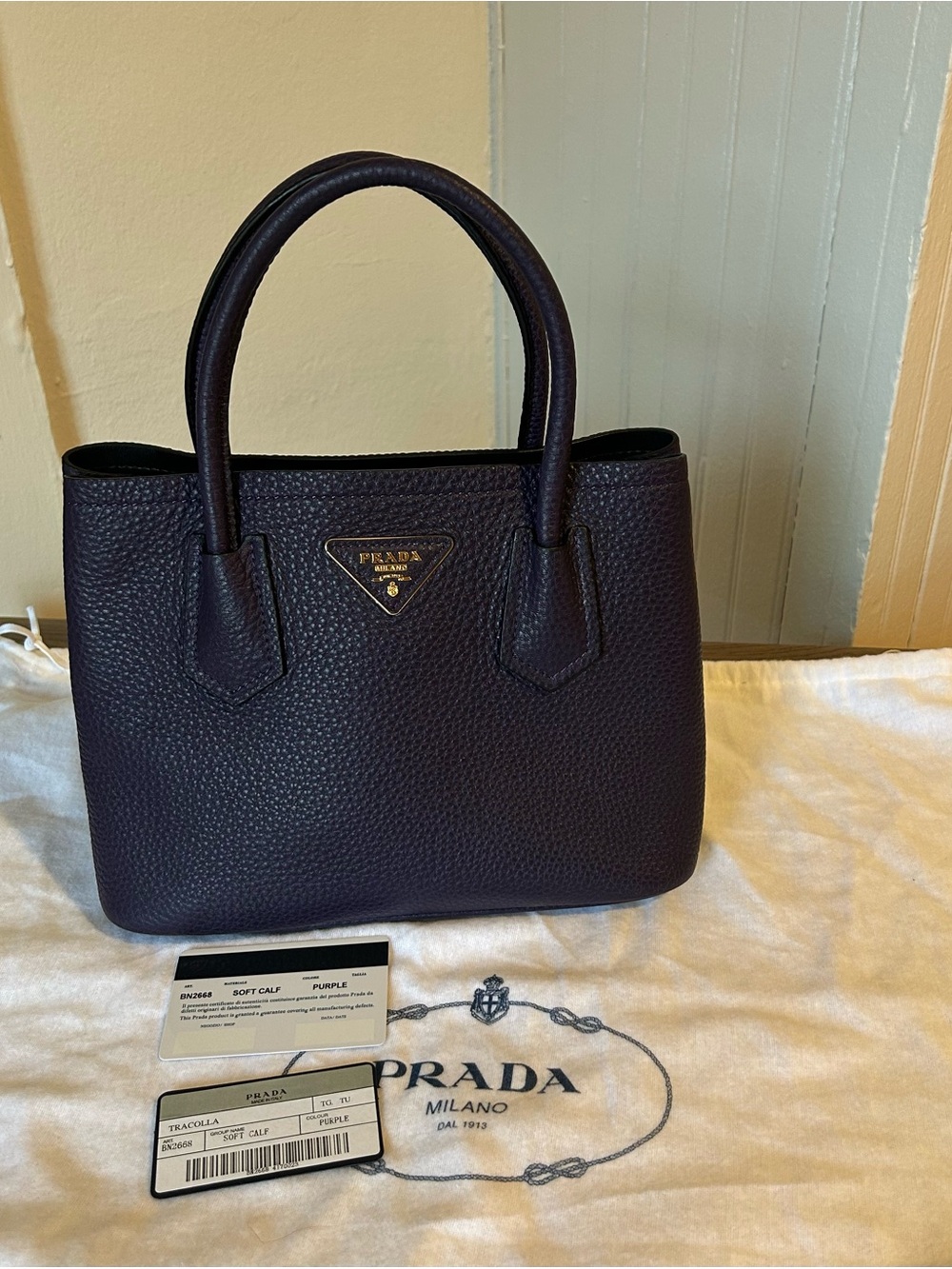 Prada Purple Mini Tote